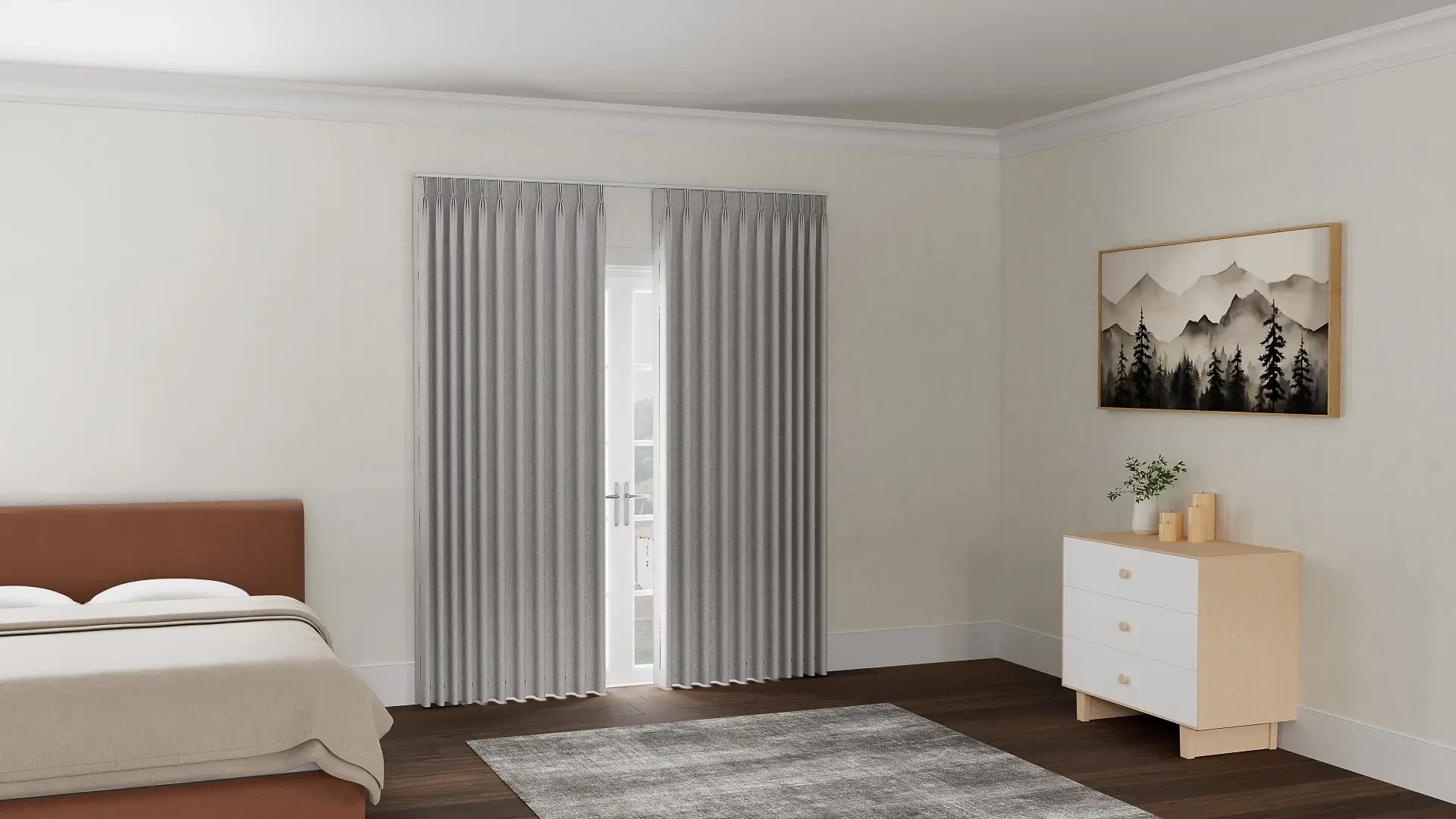 Ash Door Curtains For Bedroom