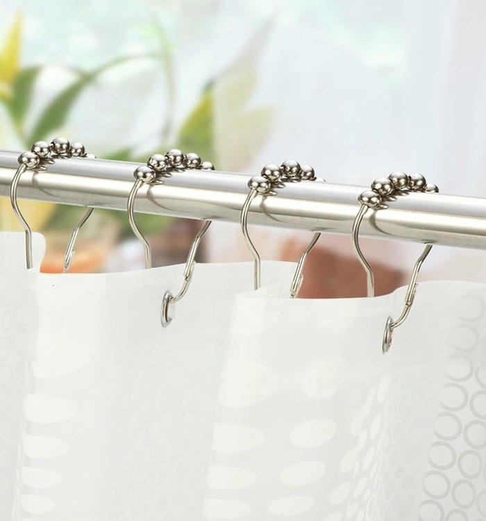 Design Selection Curtain Silver Hooks