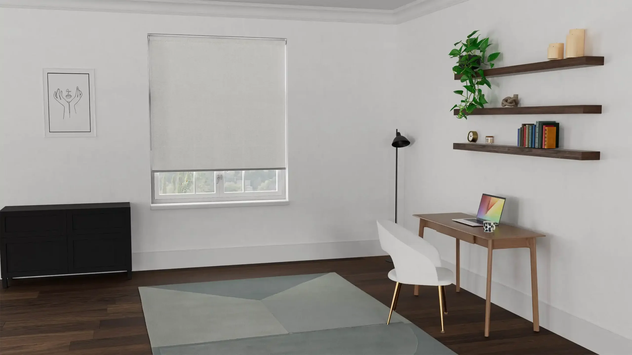 Dove White Roller Blinds