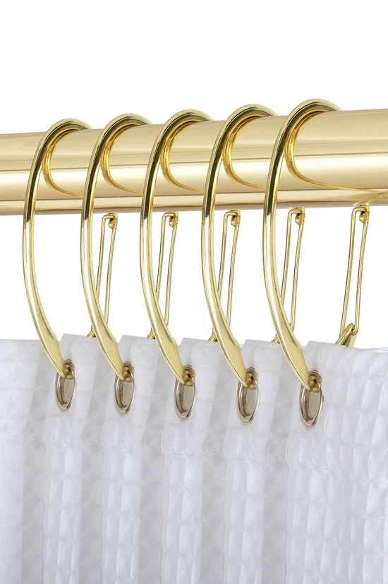Modern Curtain Golden Hooks