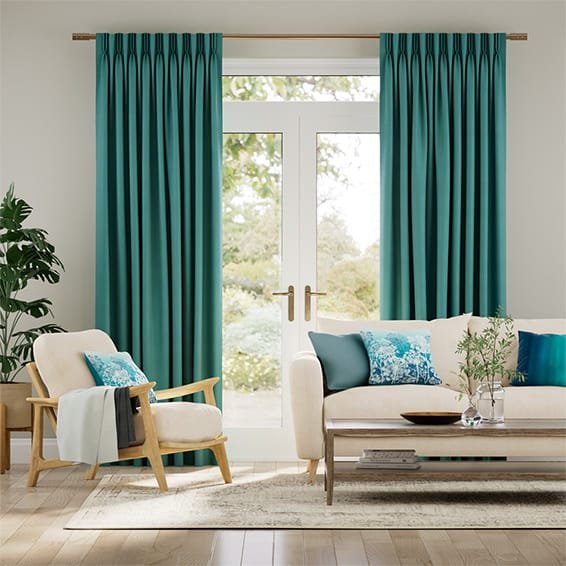 Silk Curtains In Living Room