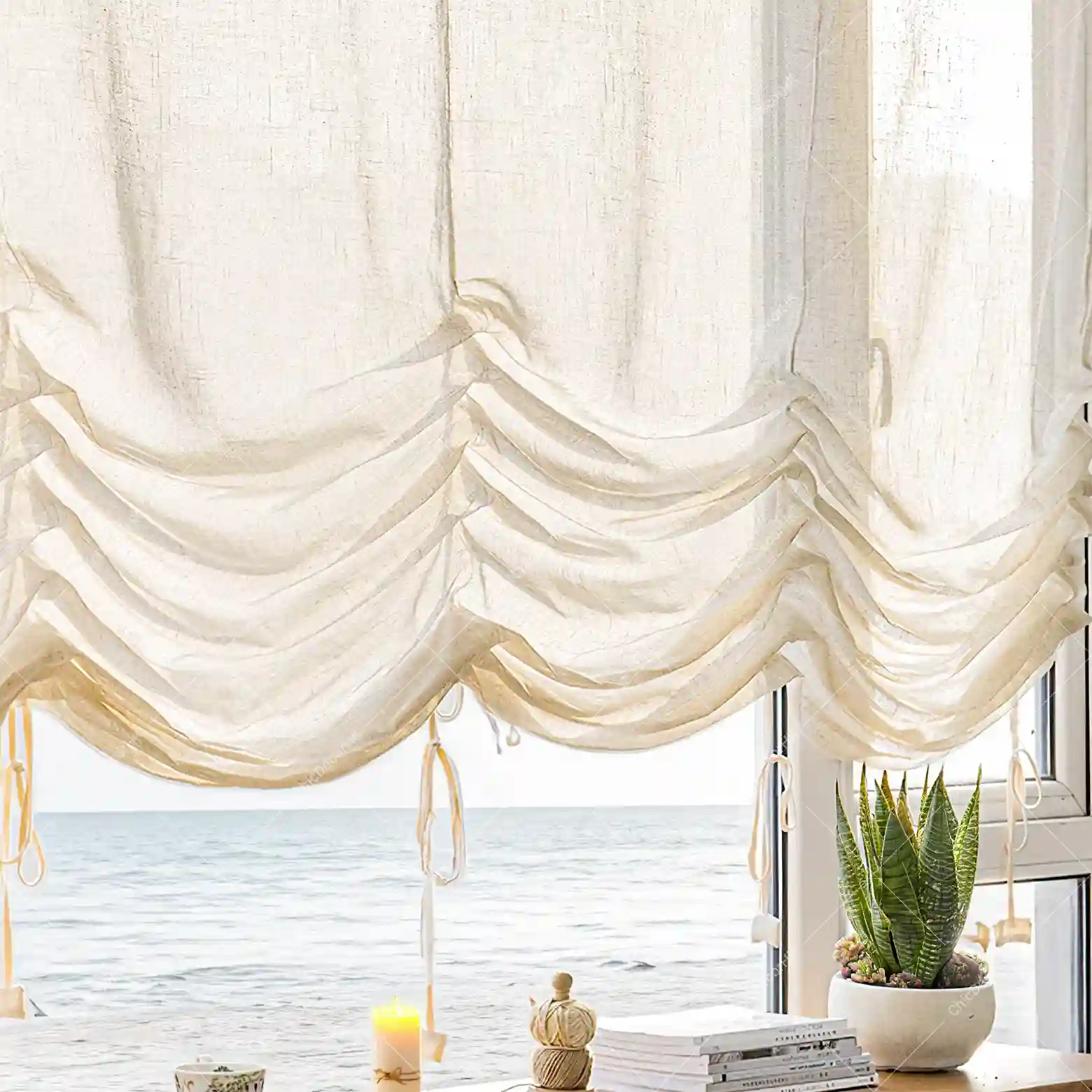 Vintage Balloon Drapes