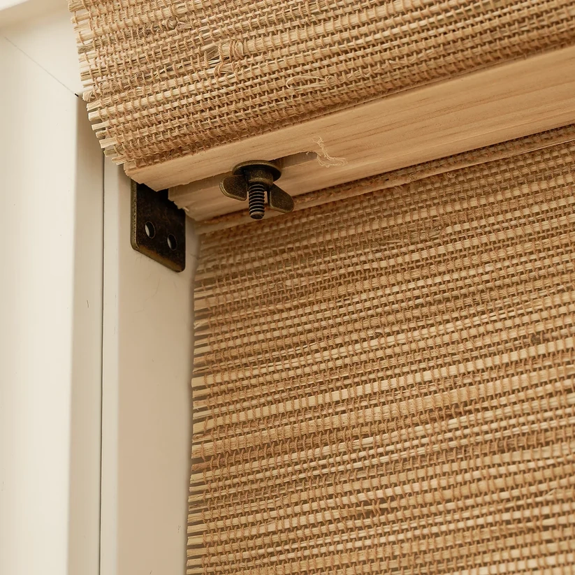 Bamboo Roman Shades - Bark