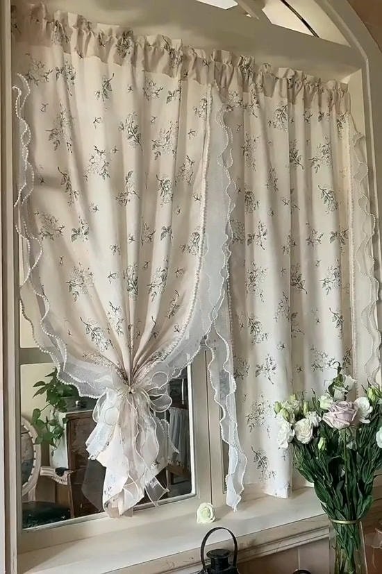 Curtains & Drapes Curtains, Shabby chic bathroom