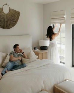 Custom Cordless Blackout Roman Shades