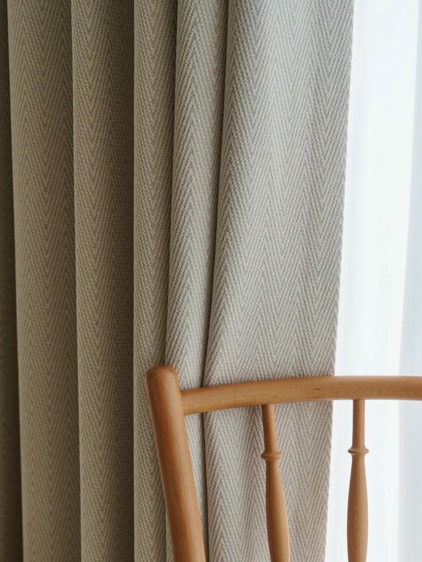 Herringbone Blackout Curtains