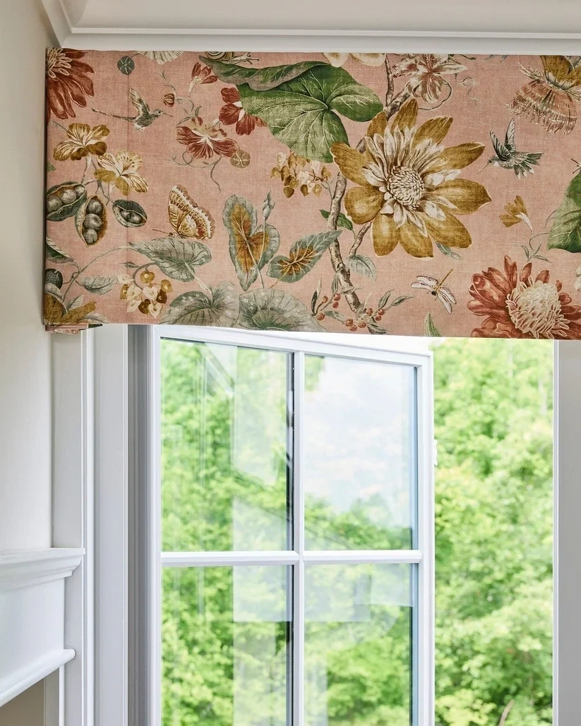 Patterned Fabric Roman Shades