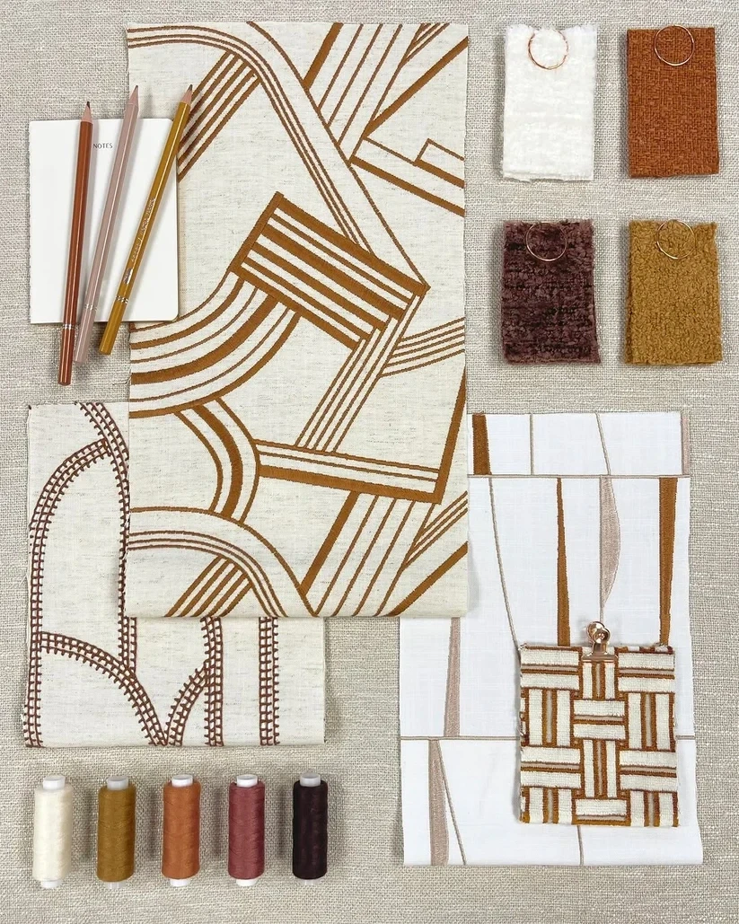 Patterned Fabric Roman Shades