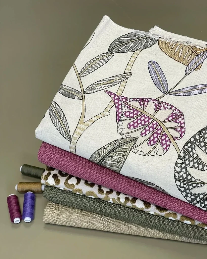 Patterned Fabric Roman Shades