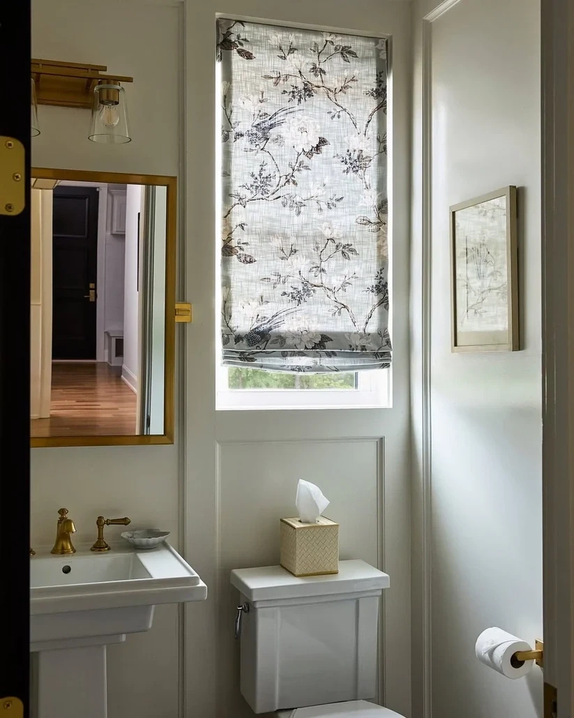 Patterned Fabric Roman Shades