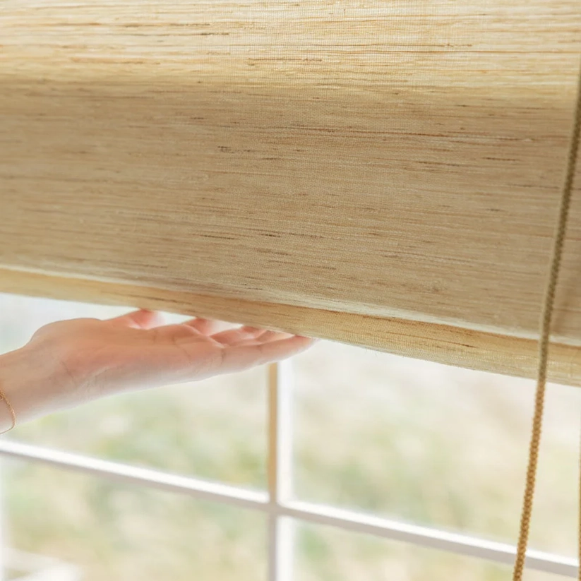 Ramie Bamboo Shades Cashew